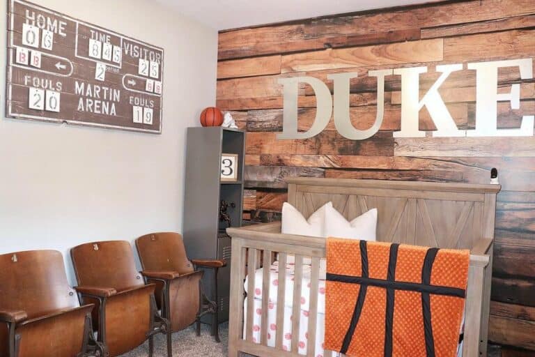 Rustic Sports-Themed Nursery