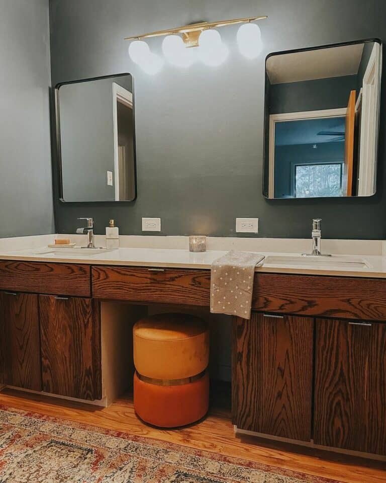 Vanity Lighting for a Rustic Bathroom