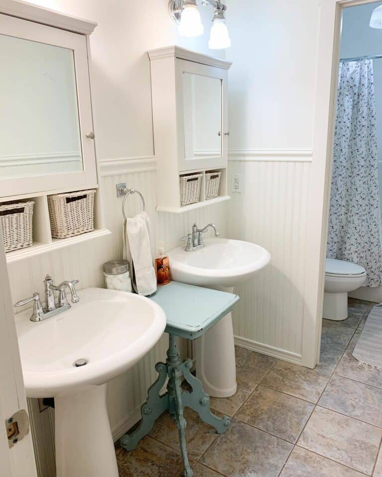 Pedestal Sinks Replace a Single Vanity