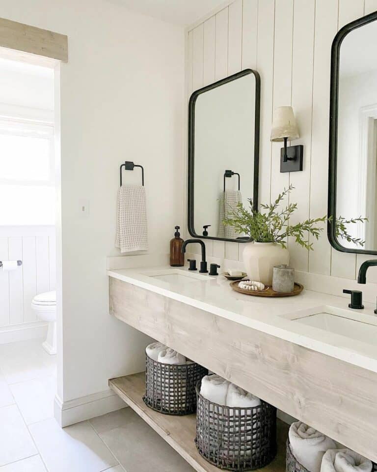 Shiplap and a Floating Vanity