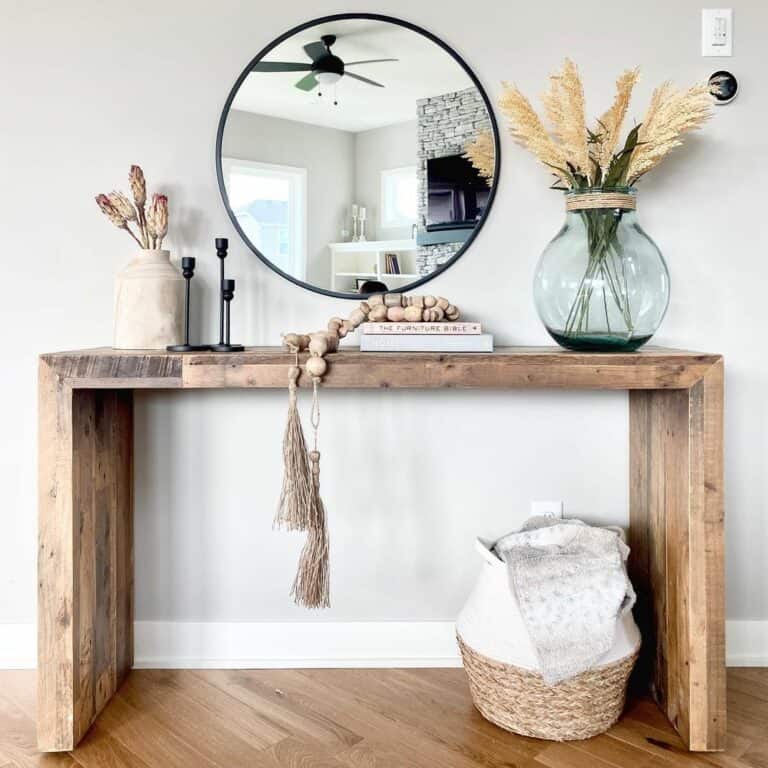 Simple Rustic Entryway Table Ideas