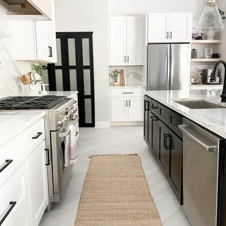 Black Handles on Black Doors