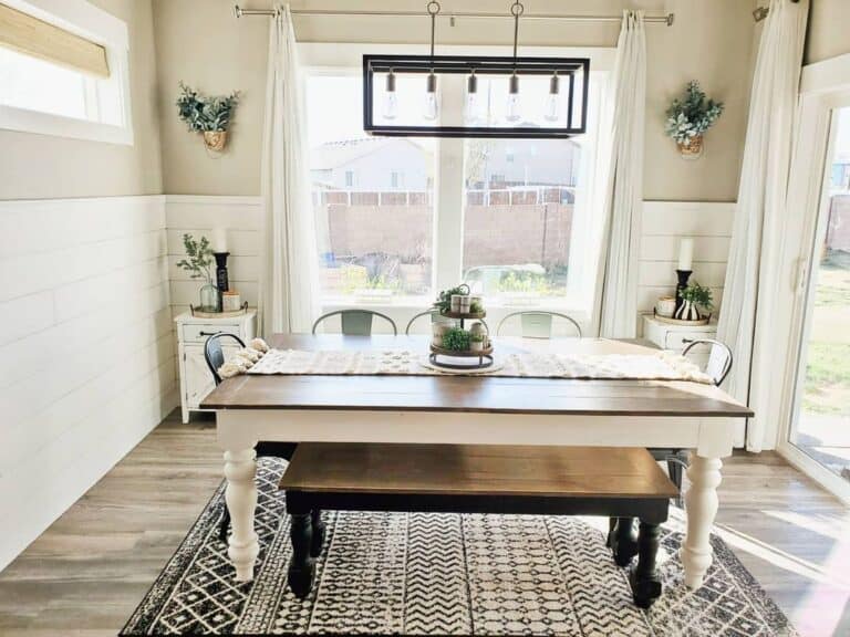 Textured Farmhouse Table Runner