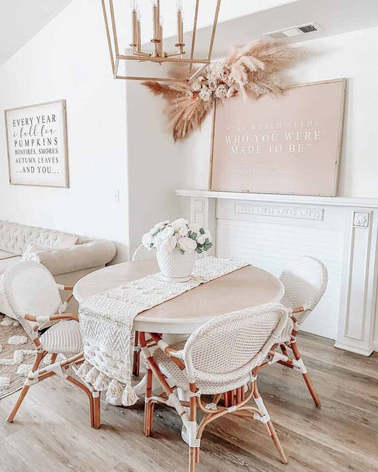 Textured Natural Woven Runner
