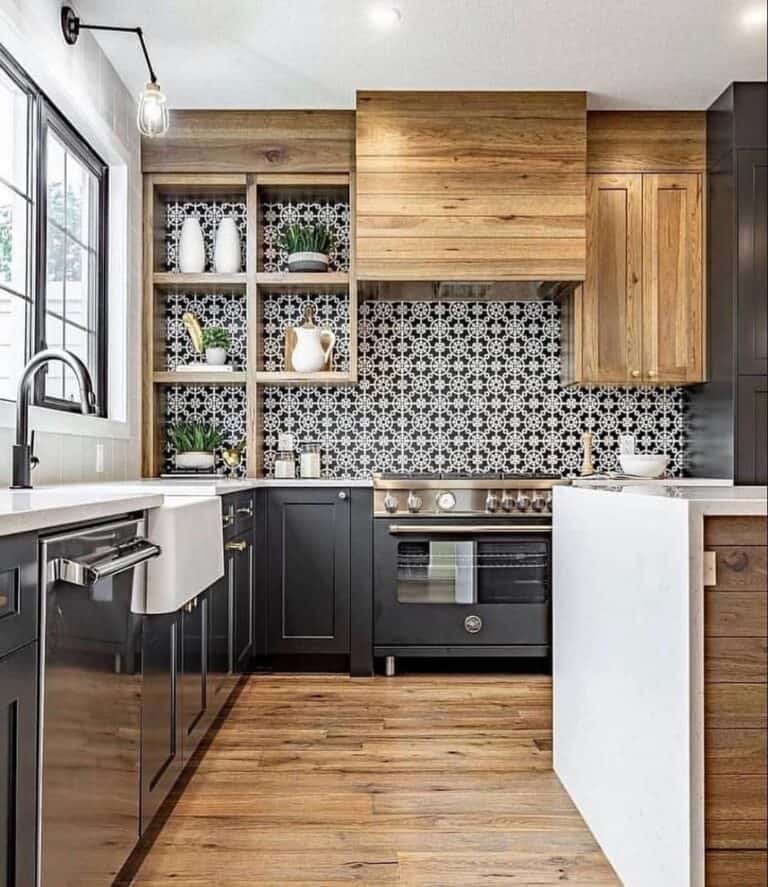 Dark and Wooden Kitchen Cabinet Ideas