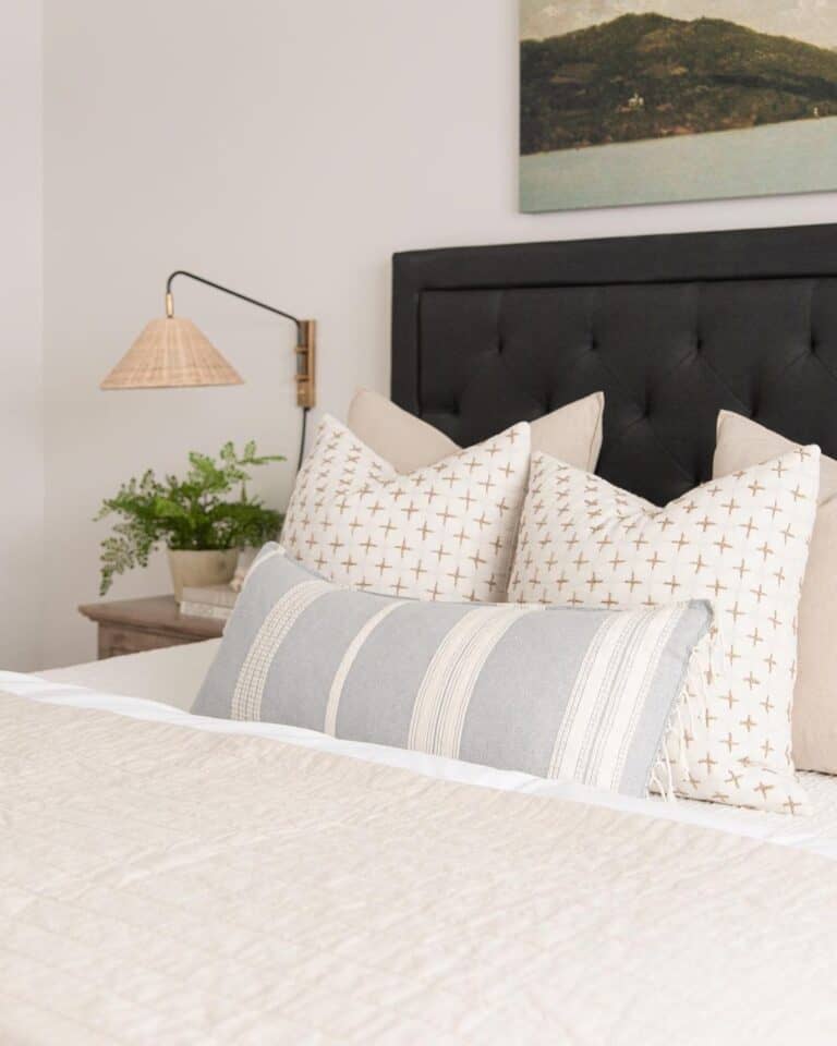 Rattan Wall Mount Light for Reading in Bed