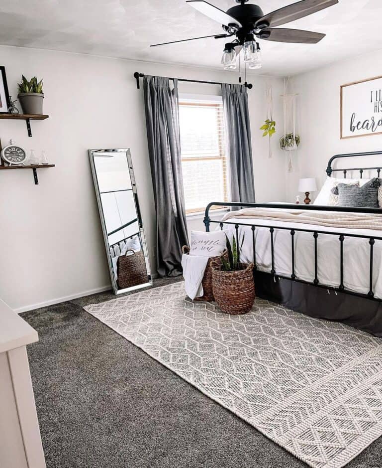 Rectangular Beveled Edge Floor Mirror