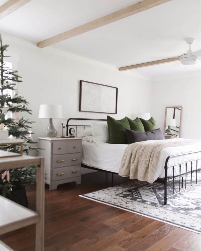Black Metal Spindle Bed Frame